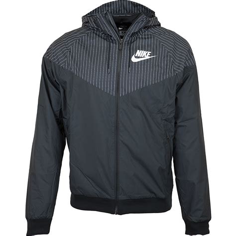 nike schwarz weiß jacke|Schwarz.